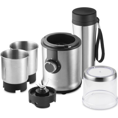 Подрібнювач-млинок Catler, 350 Вт, 3 ємності, нерж. сталь