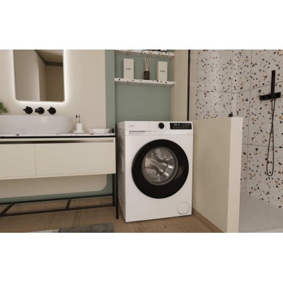 Пральна машина Candy фронтальна, 8кг, 1400, A+++, 59см, дисплей, пара, інвертор, білий (GD48B9-S)