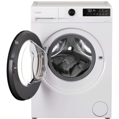 Пральна машина Candy фронтальна, 8кг, 1400, A+++, 59см, дисплей, пара, інвертор, білий (GD48B9-S)