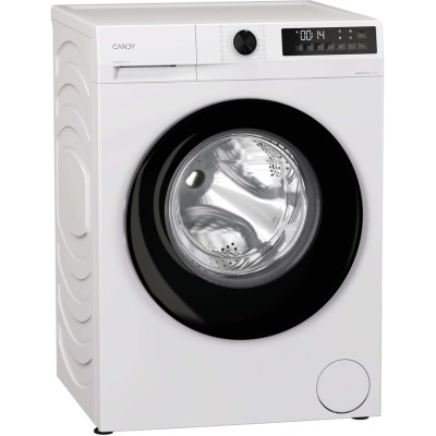 Пральна машина Candy фронтальна, 8кг, 1400, A+++, 59см, дисплей, пара, інвертор, білий (GD48B9-S)