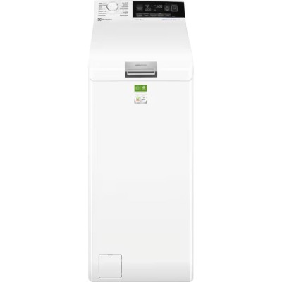 Пральна машина Electrolux вертикальна, 7кг, 1300, A, 60см, дисплей, пара, інвертор, білий (EW8T337U)