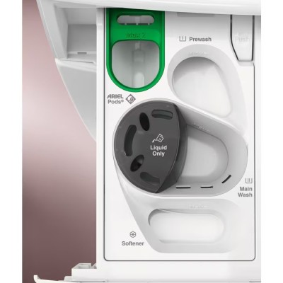 Пральна машина Electrolux фронтальна, 8кг, 1600, A, 60см, дисплей, пара, інвертор, universaldose, білий (EW7F3684UU)