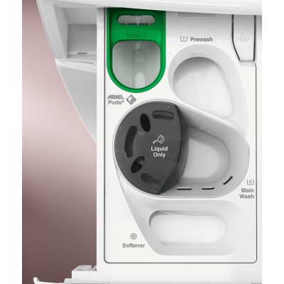 Пральна машина Electrolux фронтальна, 9кг, 1400, A, 60см, дисплей, пара, інвертор, universaldose, білий (EW7F3494FQU)