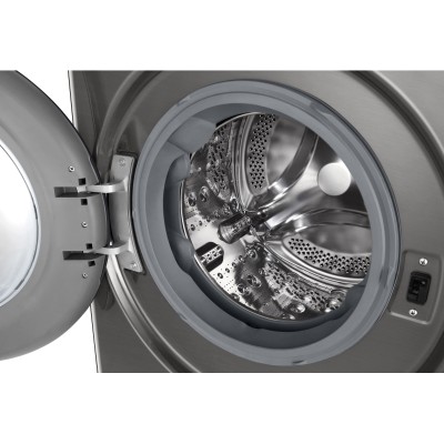 Пральна машина LG фронтальна, 11кг, 1400, A, 57см, дисплей, пара, інвертор, сріблястий (F4Y7ES5P)