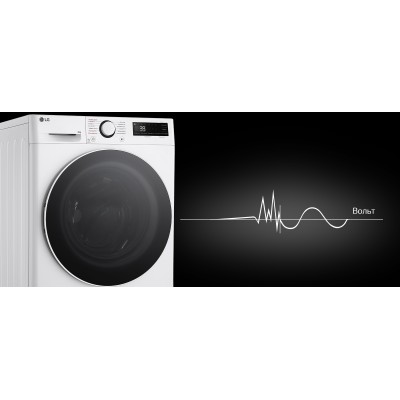 Пральна машина LG фронтальна, 8кг, 1200, A, 48см, дисплей, пара, інвертор, білий (F2Y5PS0W)