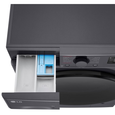 Пральна машина LG фронтальна, 9кг, 1200, A, 48см, дисплей, пара, інвертор, чорний (F2Y5FS5J)