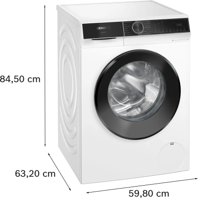 Пральна машина Siemens фронтальна, 9кг, 1400, A, 59см, дисплей, білий (WG44K2Z0UA)