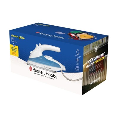 Праска Russell Hobbs дорожній, 760Вт, 80мл, нерж. сталь, блакитна (22470-56)