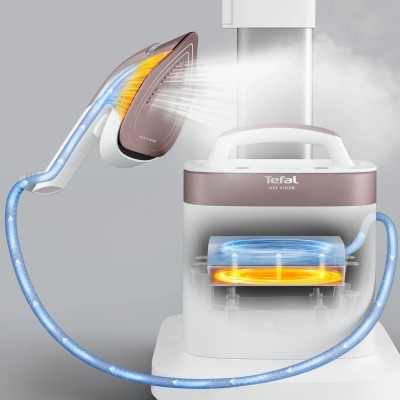 Прасувальна система Tefal IXEO Vision, 2200Вт, 1200мл, паровий удар -200гр, верт. відпарювання, керам. підошва, білий (QT1811E0)