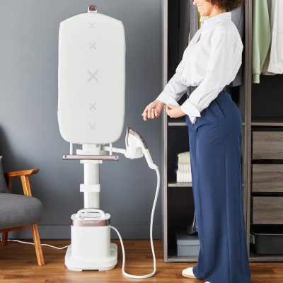 Прасувальна система Tefal IXEO Vision, 2200Вт, 1200мл, паровий удар -200гр, верт. відпарювання, керам. підошва, білий (QT1811E0)