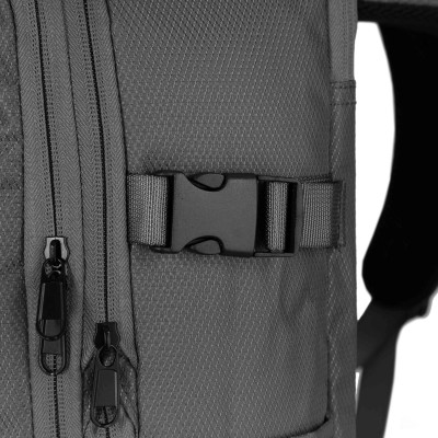 Рюкзак дорожній 2Е Trek, Cabin size, поліестр, EXP, 17/23л, з відсіком для ноутбука 16", сірий (2E-BPET-CABIN-GR)