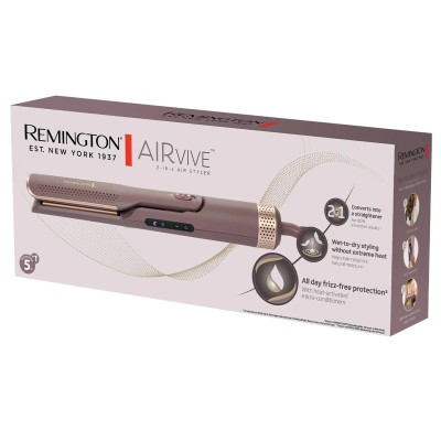 Стайлер Remington AIRvive, 135Вт, темп.режимов-2, 140-190°C, термо килимок, кераміка, рожево- золотий (AS8930)