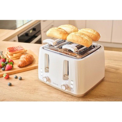 Тостер Sencor 1860Вт, підігрів, розморожування, 4 слоти, пластик, білий (STS7540WH)