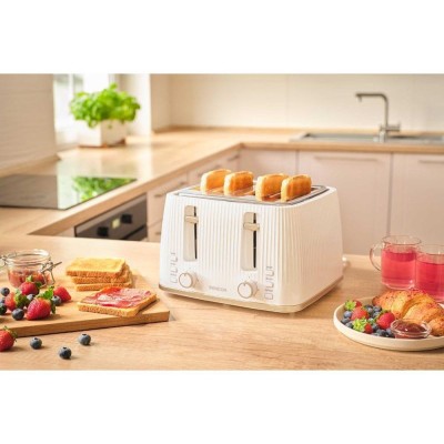 Тостер Sencor 1860Вт, підігрів, розморожування, 4 слоти, пластик, білий (STS7540WH)