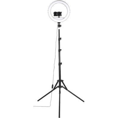 Трипод смартфону Hama Steady-120 V2, кулястий, 185см, Bluetooth, зі світлодіодним кільцем, чорний