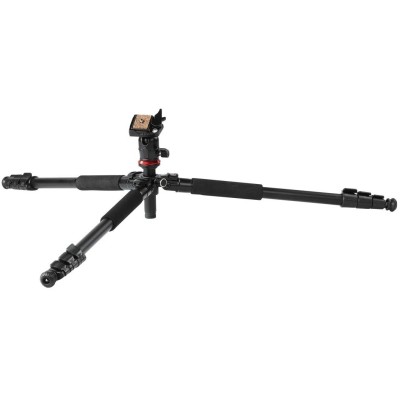 Трипод фотоапарату Hama Traveller-163, кулястий, 47-163см, чорний