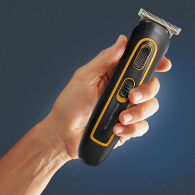 Тример Rowenta Sport Collection, для голови, носа, вух і тіла, мережа+акум., роторний мотор, насадок-8, чохол, титан.напил., чор