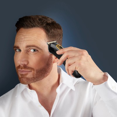 Тример Rowenta Sport Collection, для голови, носа, вух і тіла, мережа+акум., роторний мотор, насадок-8, чохол, титан.напил., чор