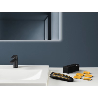 Тример Rowenta Sport Collection, для голови, носа, вух і тіла, мережа+акум., роторний мотор, насадок-8, чохол, титан.напил., чор