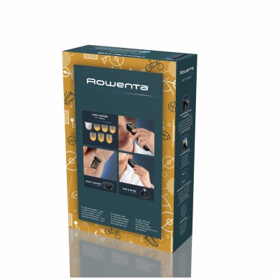 Тример Rowenta Sport Collection, для голови, носа, вух і тіла, мережа+акум., роторний мотор, насадок-8, чохол, титан.напил., чор