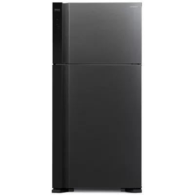 Холодильник Hitachi з верхн. мороз., 184x86х74, холод.відд.-405л, мороз.відд.-145л, 2дв., А++, NF, інв., зона нульова, чорний (R