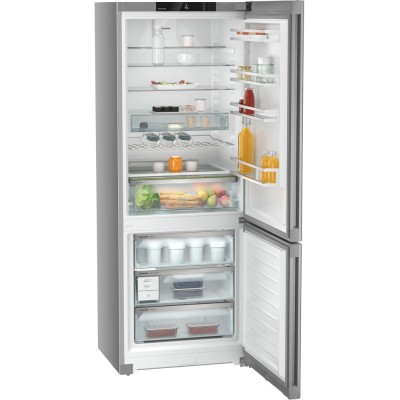 Холодильник Liebherr з нижн. мороз., 201.5x74.7х67.5, холод.відд.-346л, мороз.відд.-128л, 2дв., A++, NF, диспл внутр., сірий (CN