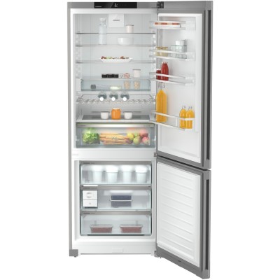 Холодильник Liebherr з нижн. мороз., 201.5x74.7х67.5, холод.відд.-346л, мороз.відд.-128л, 2дв., A++, NF, диспл внутр., сірий (CN