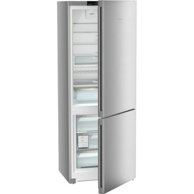 Холодильник Liebherr з нижн. мороз., 201.5x74.7х67.5, холод.відд.-346л, мороз.відд.-128л, 2дв., A++, NF, диспл внутр., сірий (CN