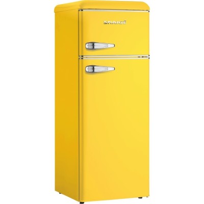 Холодильник Snaige з верхн. мороз., 147.5x56х63, холод.відд.-166л, мороз.відд.-46л, 2дв., A++, ST, retro, жовтий (FR24SM-PRDH0E)