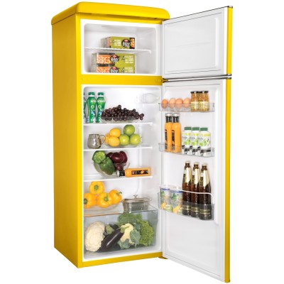 Холодильник Snaige з верхн. мороз., 147.5x56х63, холод.відд.-166л, мороз.відд.-46л, 2дв., A++, ST, retro, жовтий (FR24SM-PRDH0E)
