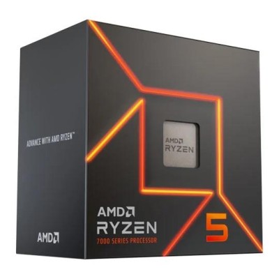 Центральний процесор AMD Ryzen 5 7400 6C/12T 3.3/4.3GHz Boost 16Mb Radeon Graphics AM5 65W Wraith Stealth cooler Box (100-100001