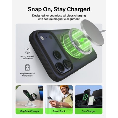 Чохол Belkin для iPhone 17 Pro Max, Magnetic Protective Grip, Black