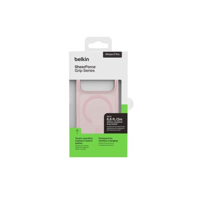 Чохол Belkin для iPhone 17 Pro, Magnetic Protective Grip, Pink