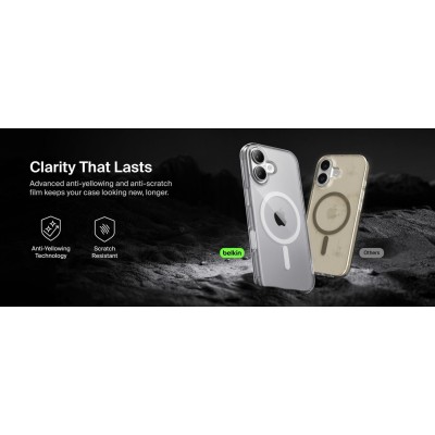 Чохол Belkin для iPhone 17, Magnetic Protective Clear