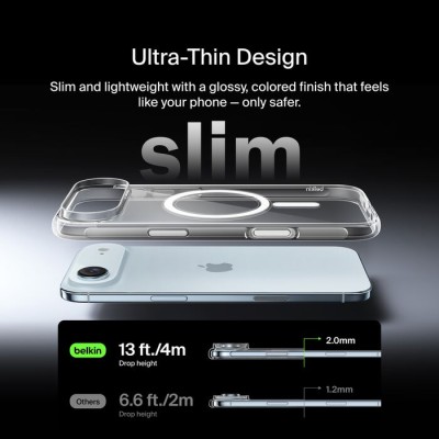 Чохол Belkin для iPhone Air, Magnetic Protective Clear