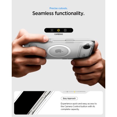 Чохол Spigen для iPhone 17 Air, Ultra Hybrid S MagFit, Clear White