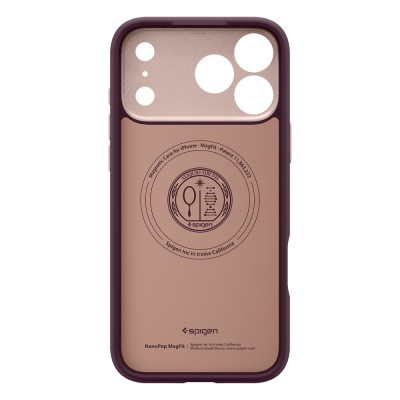 Чохол Spigen для iPhone 17 Pro Max, Nano Pop MagFit, Burgundy Bean