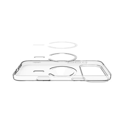 Чохол Spigen для iPhone 17 Pro, Liquid Crystal MagFit, Clear White