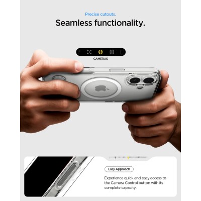 Чохол Spigen для iPhone 17, Ultra Hybrid S MagFit, Clear White