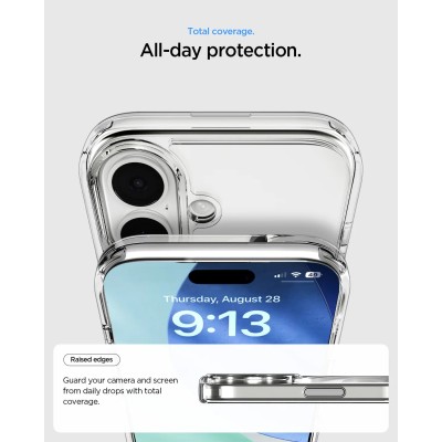 Чохол Spigen для iPhone 17, Ultra Hybrid S MagFit, Clear White