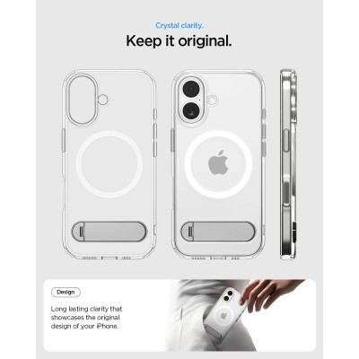 Чохол Spigen для iPhone 17, Ultra Hybrid S MagFit, Clear White