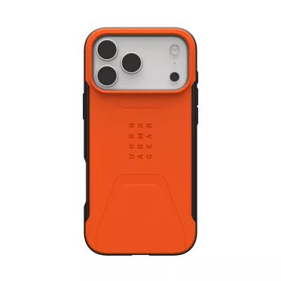 Чохол UAG для iPhone 17 Pro Max, Civilian MagSafe, Olive/Orange