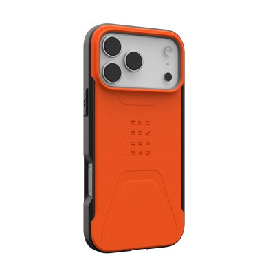 Чохол UAG для iPhone 17 Pro Max, Civilian MagSafe, Olive/Orange