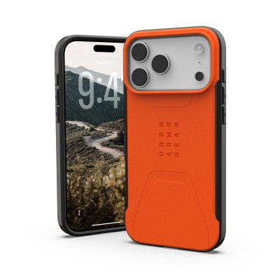 Чохол UAG для iPhone 17 Pro Max, Civilian MagSafe, Olive/Orange