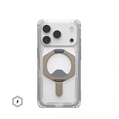 Чохол UAG для iPhone 17 Pro, Plasma XTE MagSafe, Clear/Titanium