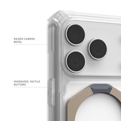 Чохол UAG для iPhone 17 Pro, Plasma XTE MagSafe, Clear/Titanium