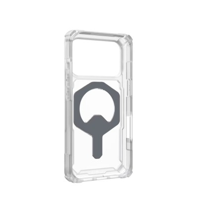 Чохол UAG для iPhone 17 Pro, Plasma XTE MagSafe, Clear/Titanium