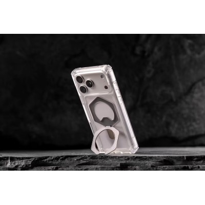 Чохол UAG для iPhone 17 Pro, Plasma XTE MagSafe, Clear/Titanium