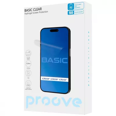 Захисна гідрогелева плівка Proove Hydrogel Screen Protection BASIC Clear