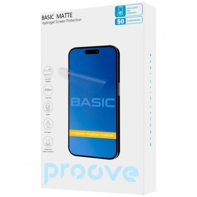 Захисна гідрогелева плівка Proove Hydrogel Screen Protection BASIC Matte
